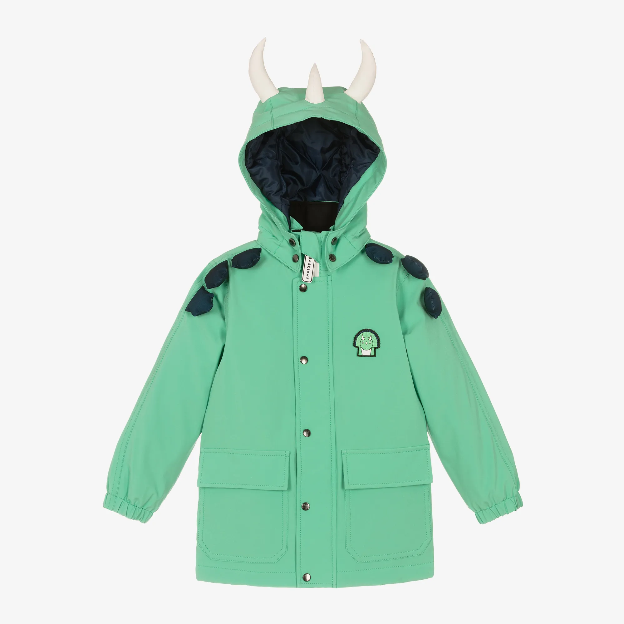 Green Spike The Dinosaur Waterproof Coat