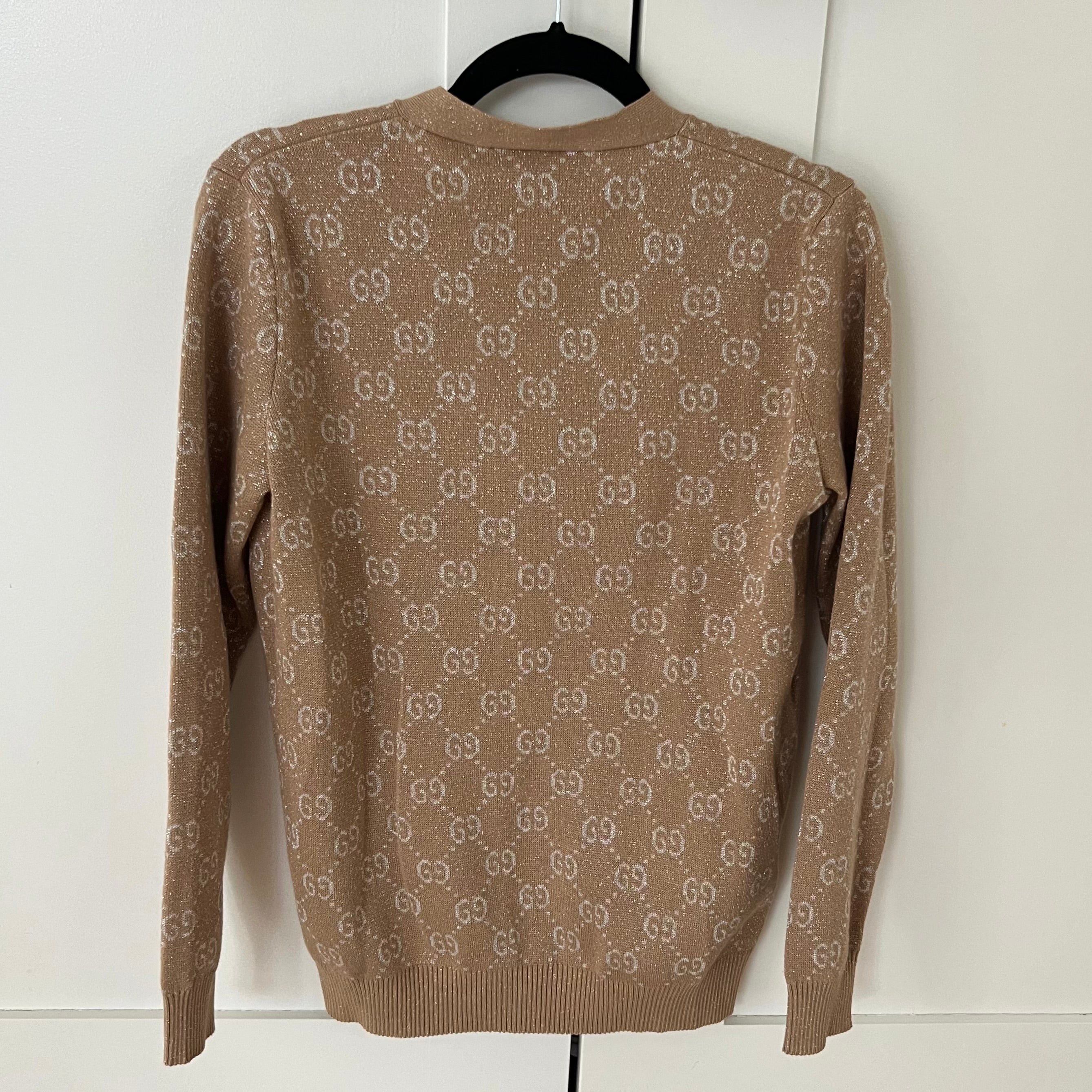 GUCCI LAM GG JACQUARD CARDIGAN