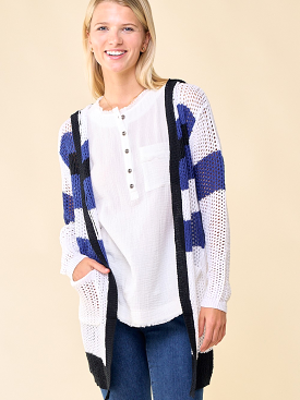 Happy Haven Navy Cardigan