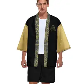 I AM HEBREW 03-01 Men's Designer Drop Shoulder Kimono Cardigan