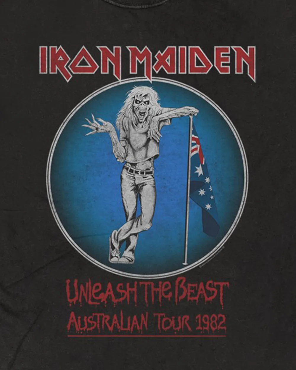 Iron Maiden - Unleash the Beast Tour 1982 Vintage Wash T-Shirt