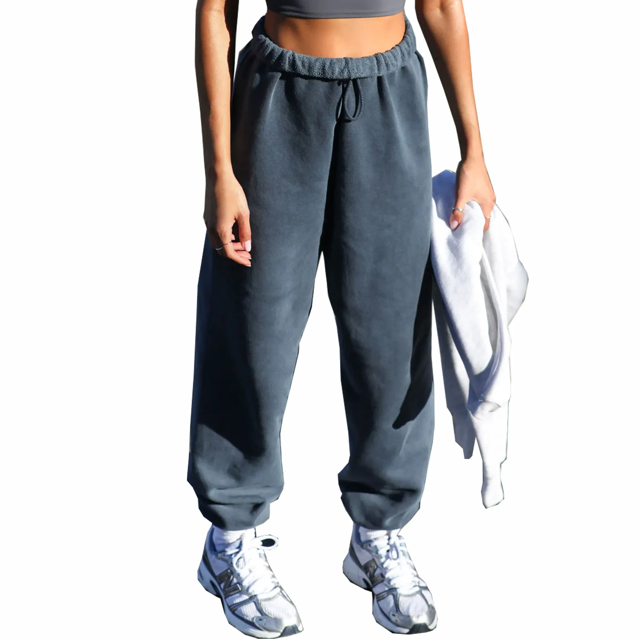 Joah Brown Oversized Jogger (Washed Navy French Terry)