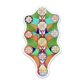 Kabbalah Tree of Life Sticker 2 x 3.75