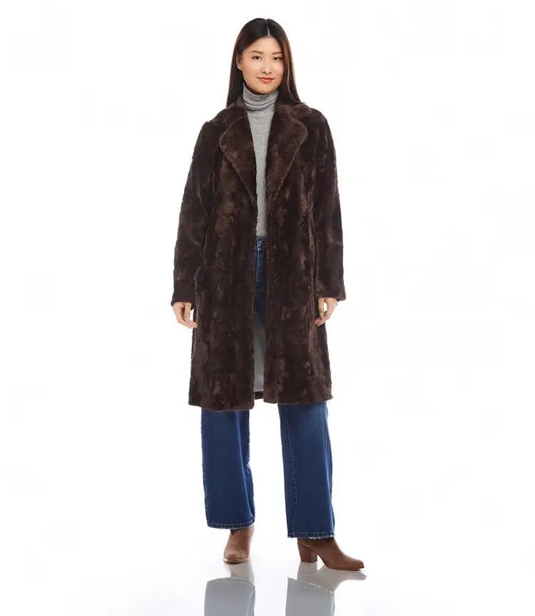 Karen Kane Faux Fur Coat