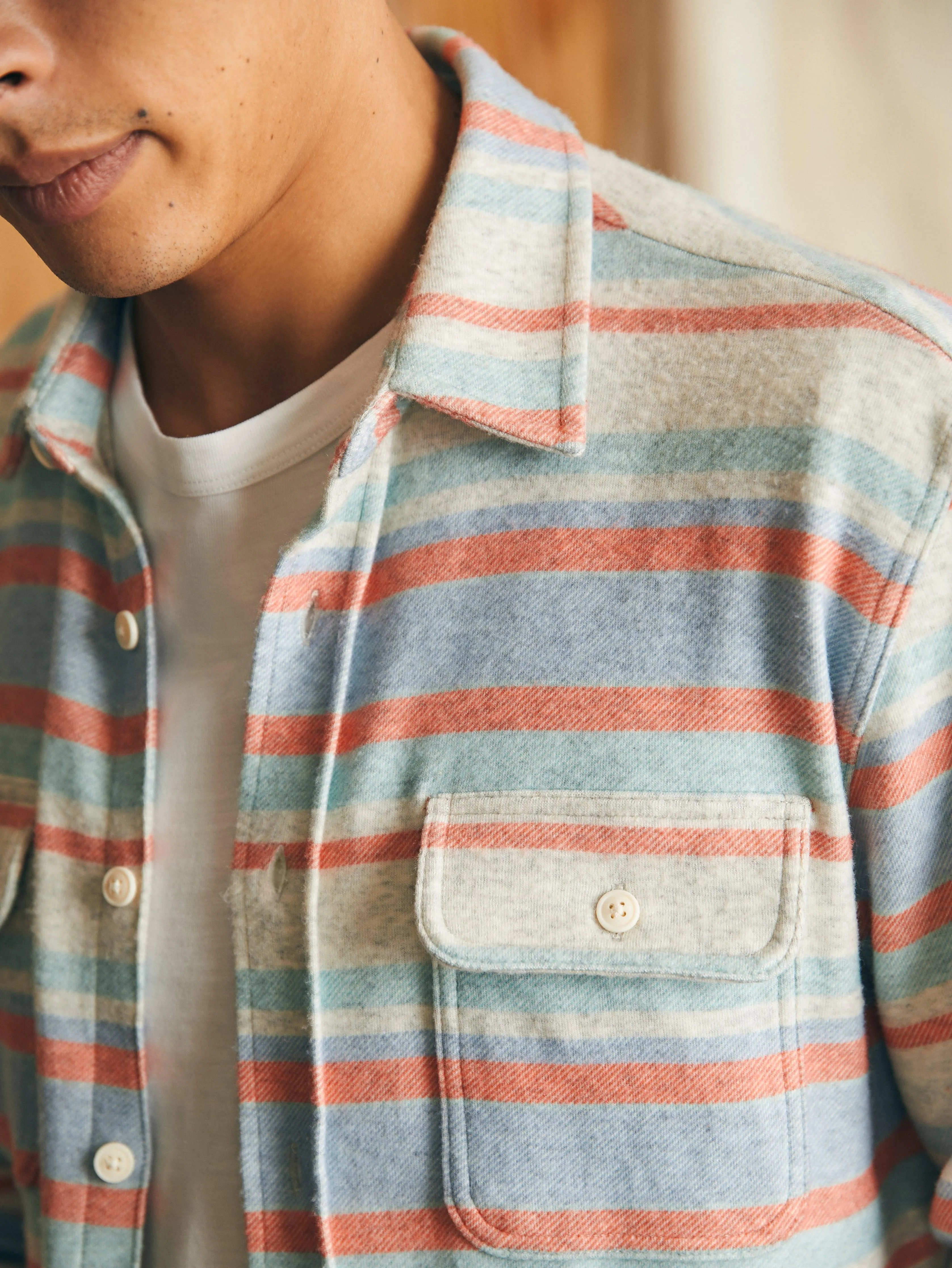 Legend Sweater Shirt (Tall) - Coral Reef Stripe