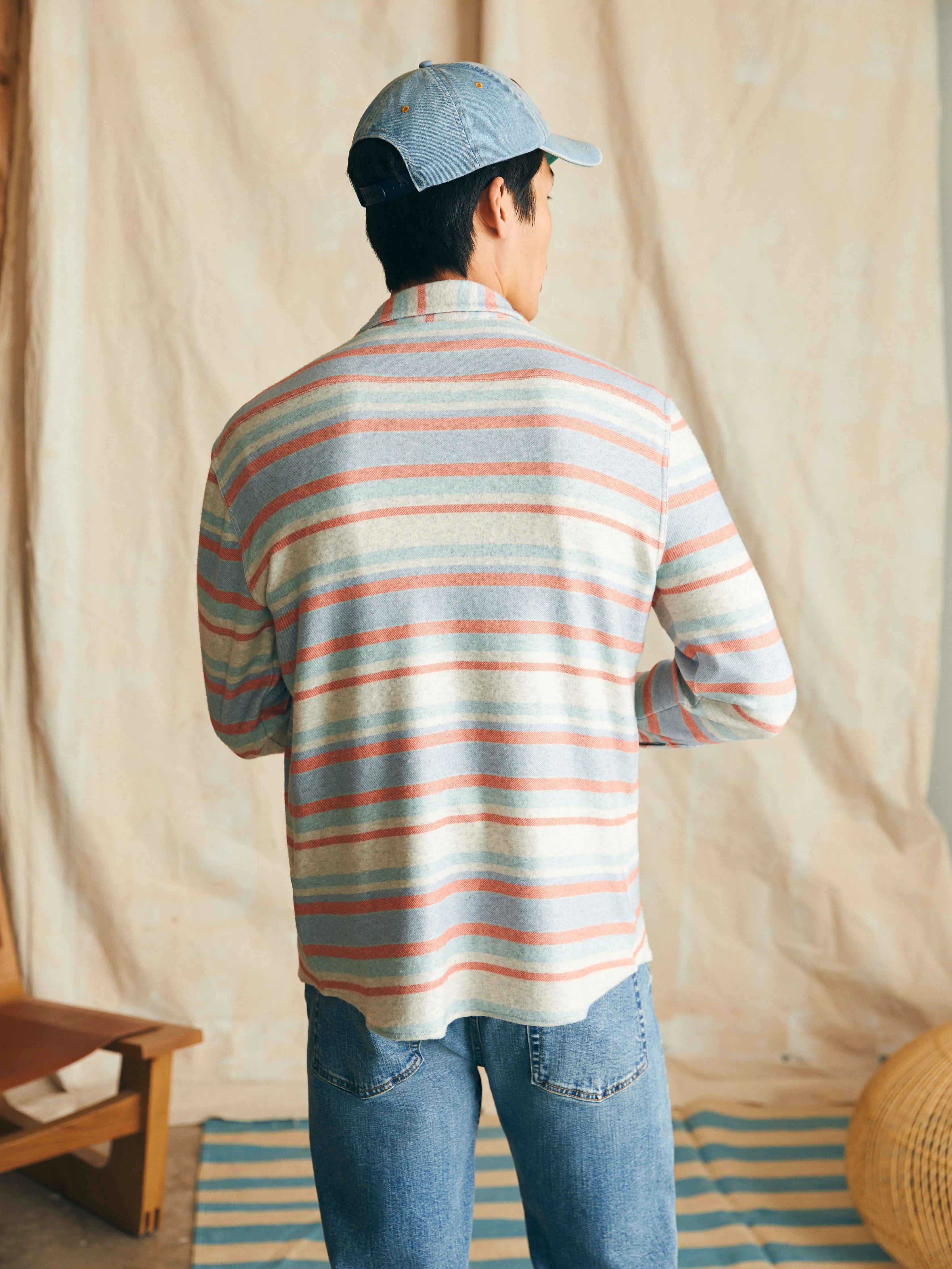 Legend Sweater Shirt (Tall) - Coral Reef Stripe