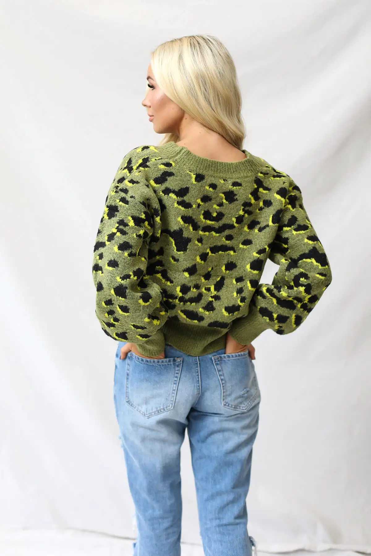 Leopard Button Front Cardigan