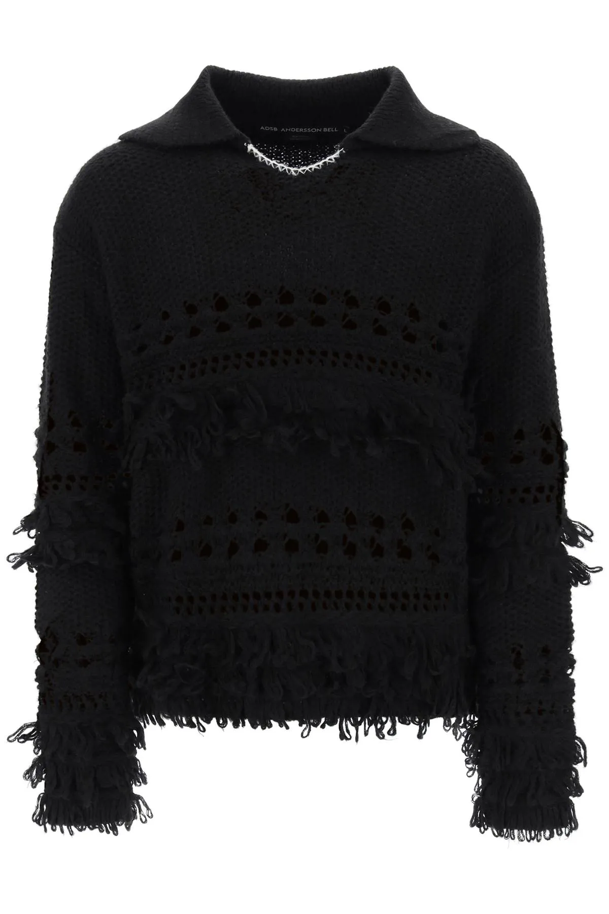 Loches Fringed Polo Sweater