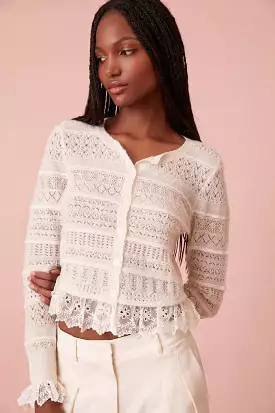 Loveshackfancy - Norden Cardigan - Cream