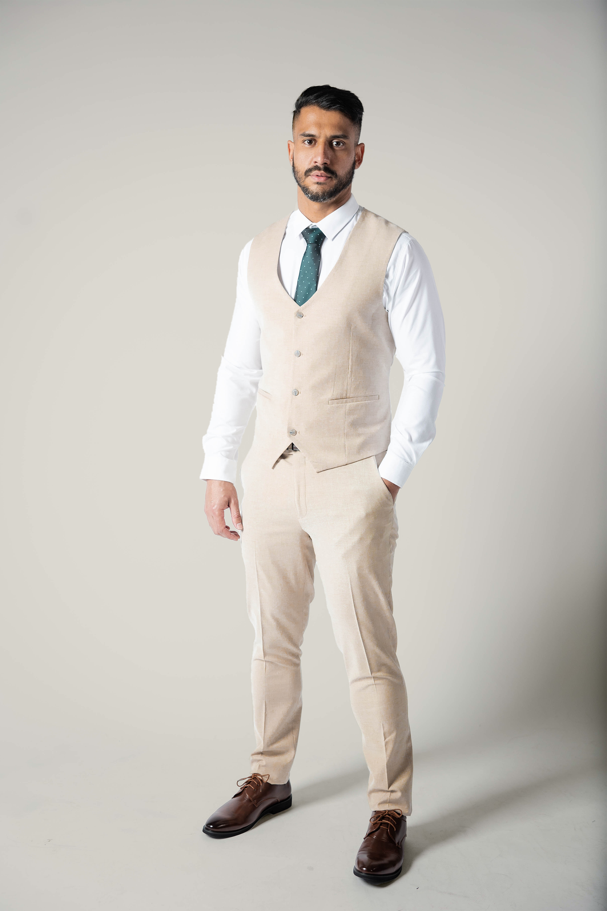 Men's Beige Vest