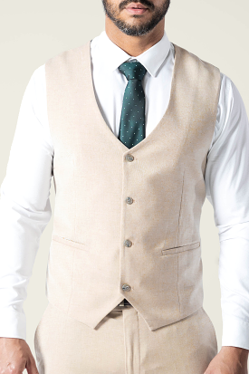 Men's Beige Vest