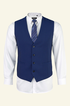 Men's Matte Navy Vest