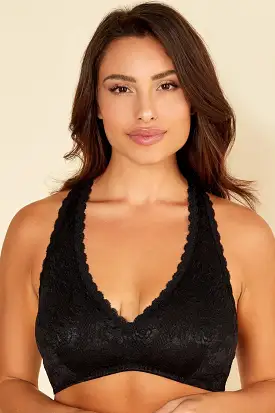 NEVER SAY NEVER PADDED RACIE RACERBACK BRALETTE | Black