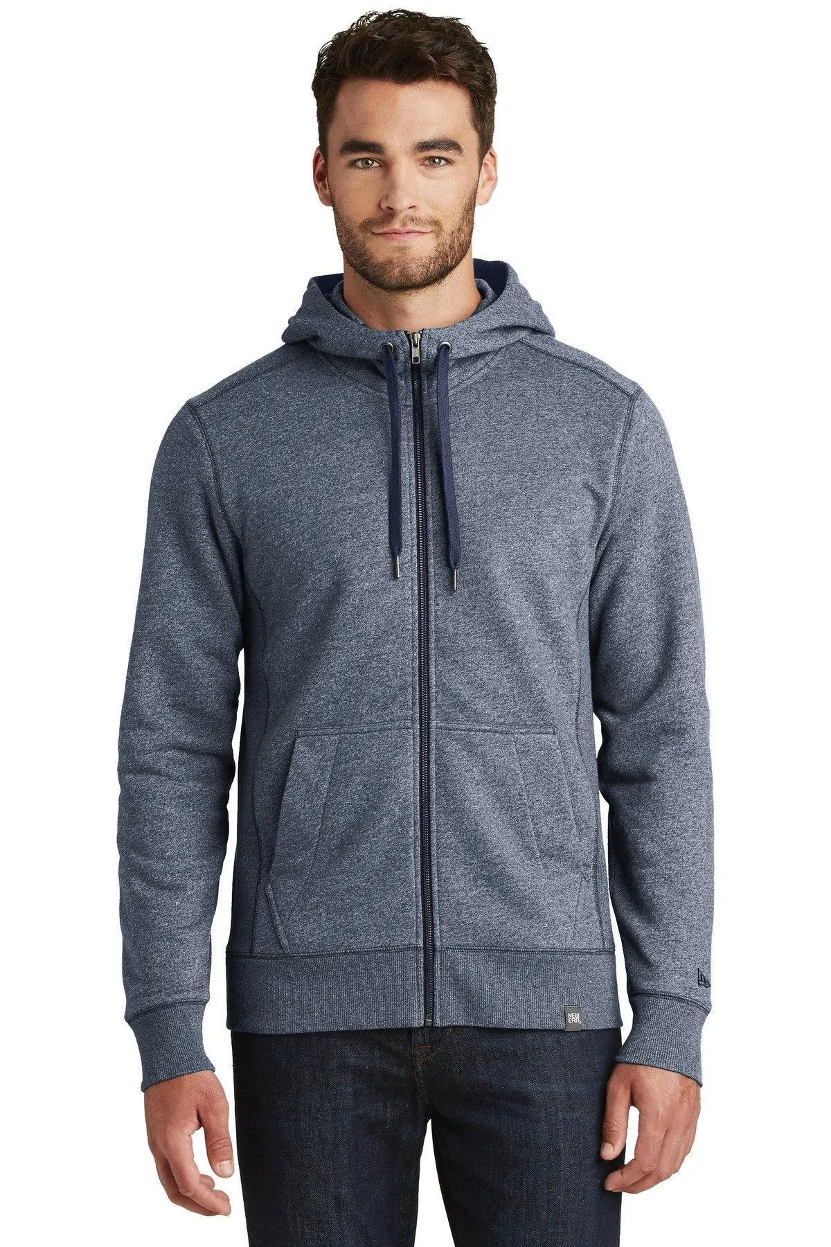 New Era French Terry Full-Zip Hoodie NEA502 True Navy Twist