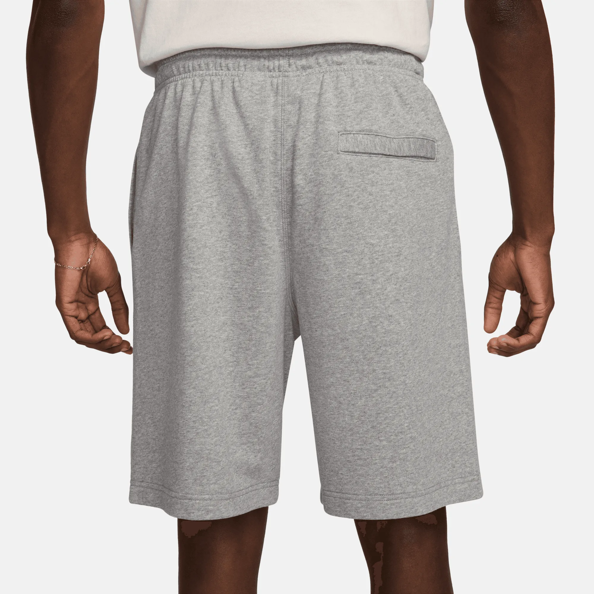 Nike Club Fleece Heather Grey French Terry Shorts