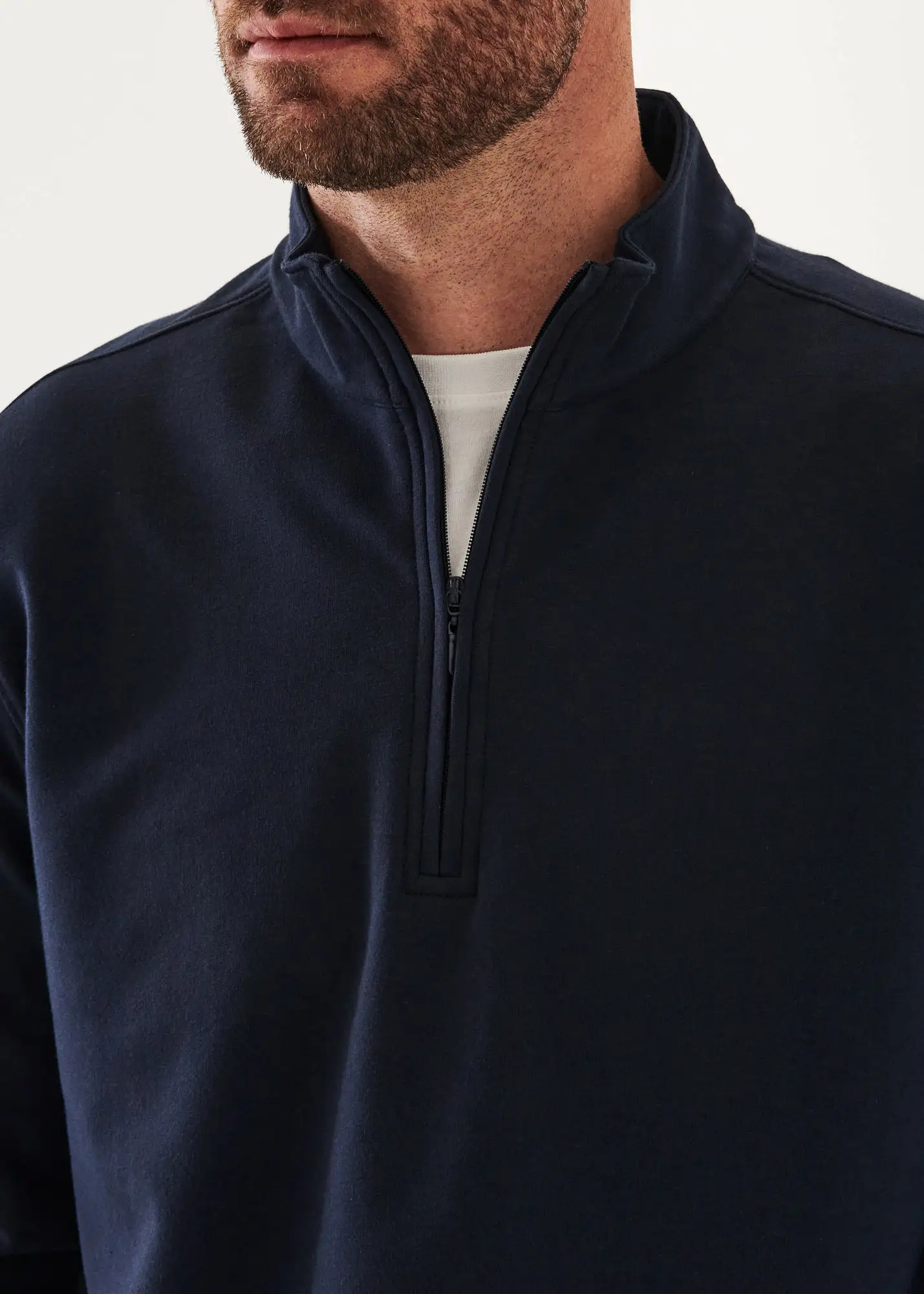 PIMA COTTON FRENCH TERRY QUARTER ZIP