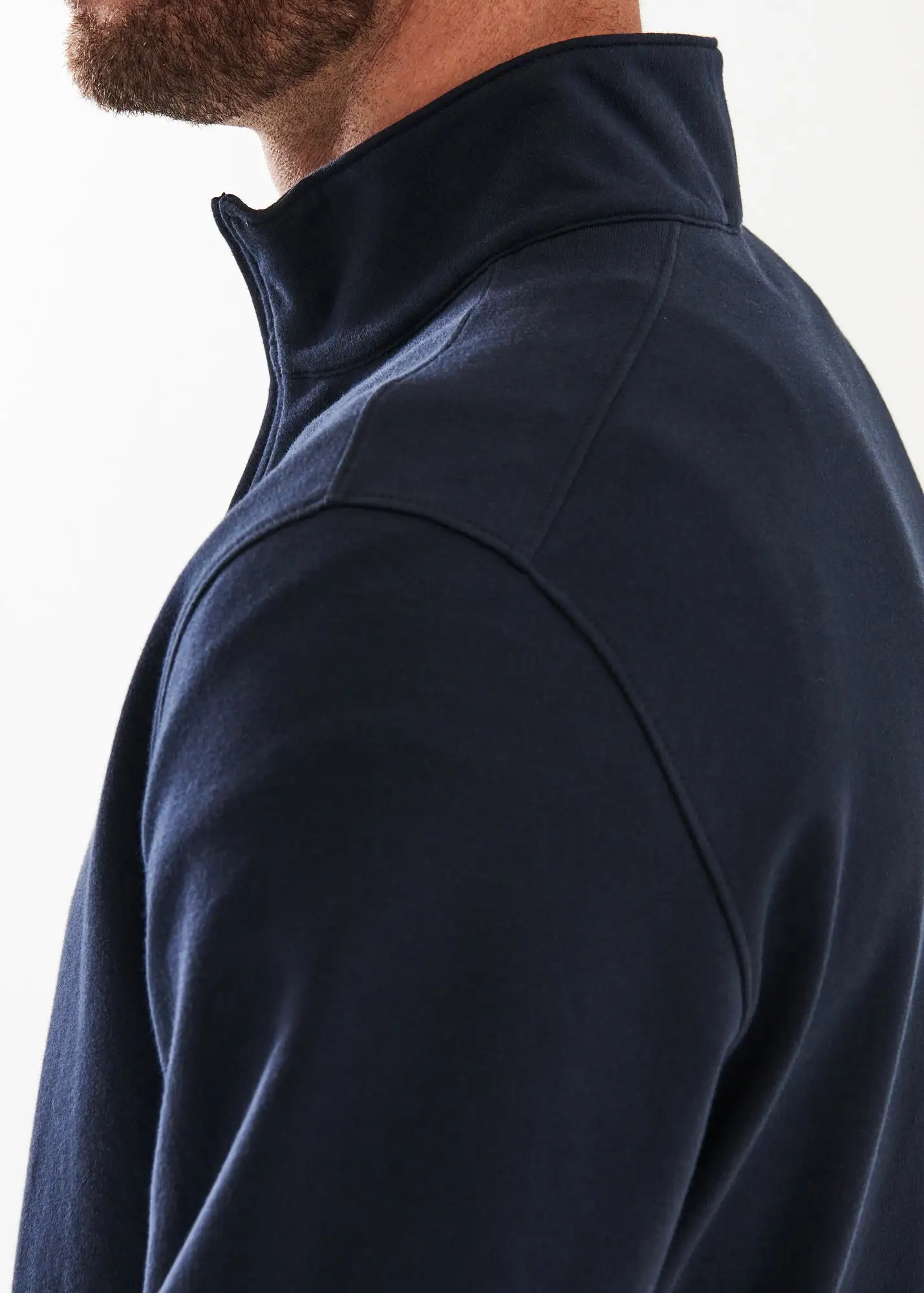 PIMA COTTON FRENCH TERRY QUARTER ZIP