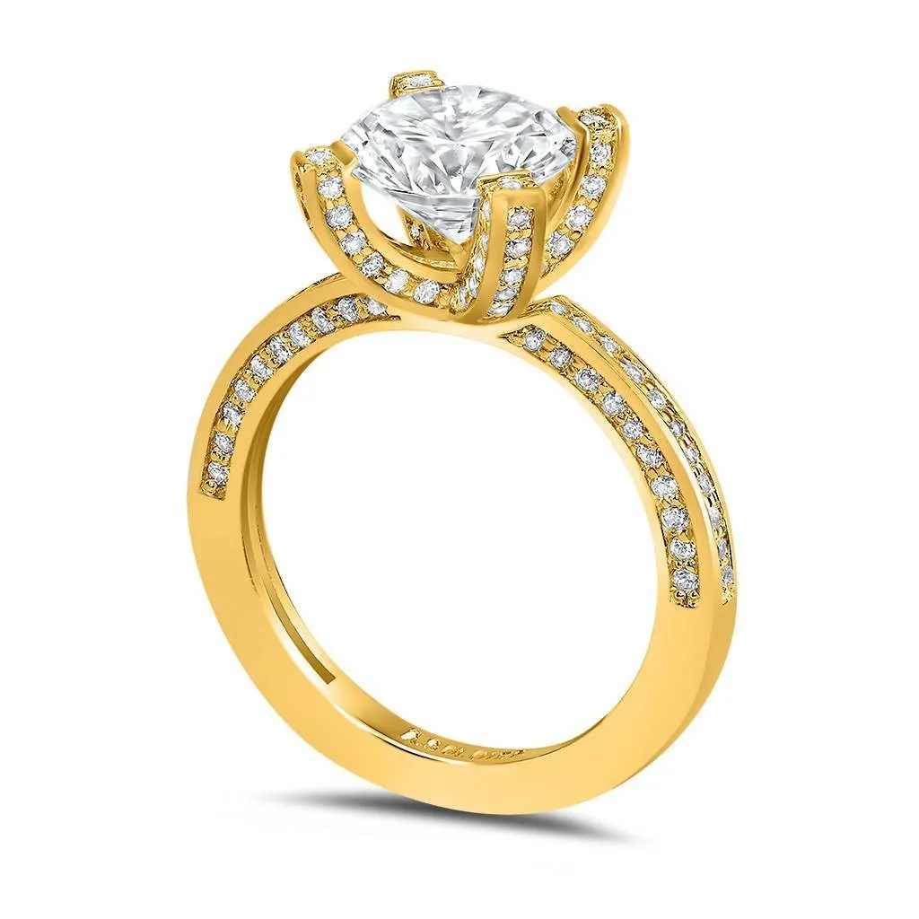 Princess Diamond Crescent Sequel Engagement Ring