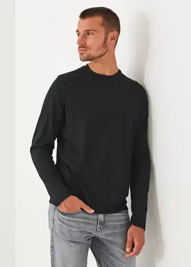 REDA ACTIVE WOOL LONG-SLEEVE KNIT T-SHIRT