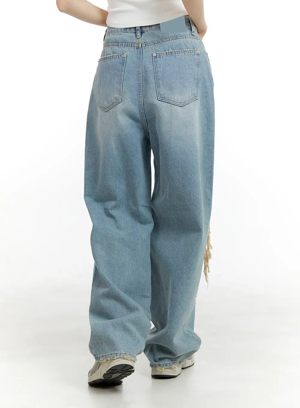 Ripped Baggy Jeans CA401