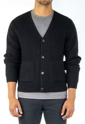 Rusty USA Surfer Cardigan Black BLACK