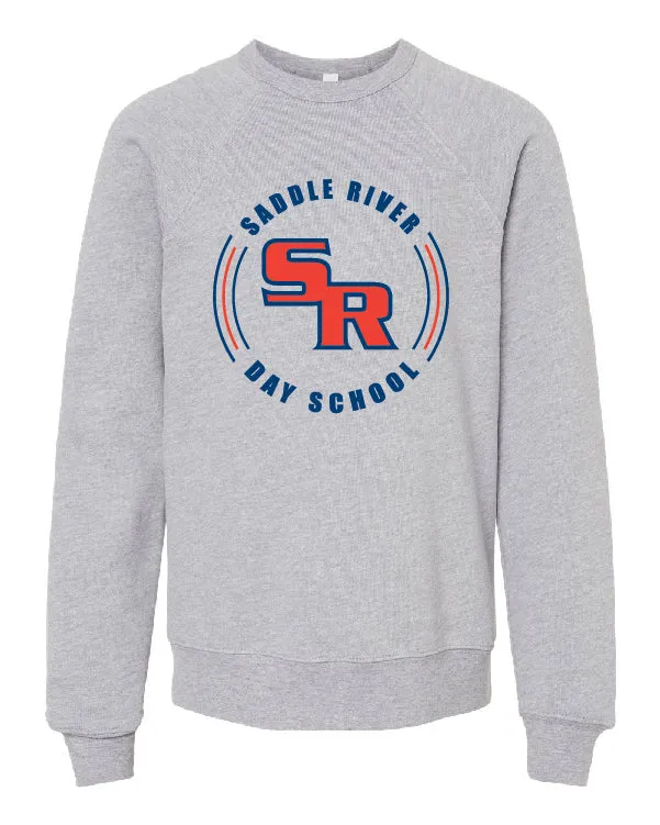 Saddle River Day School BELLA + CANVAS Youth Sponge Fleece Crewneck Sweatshirt