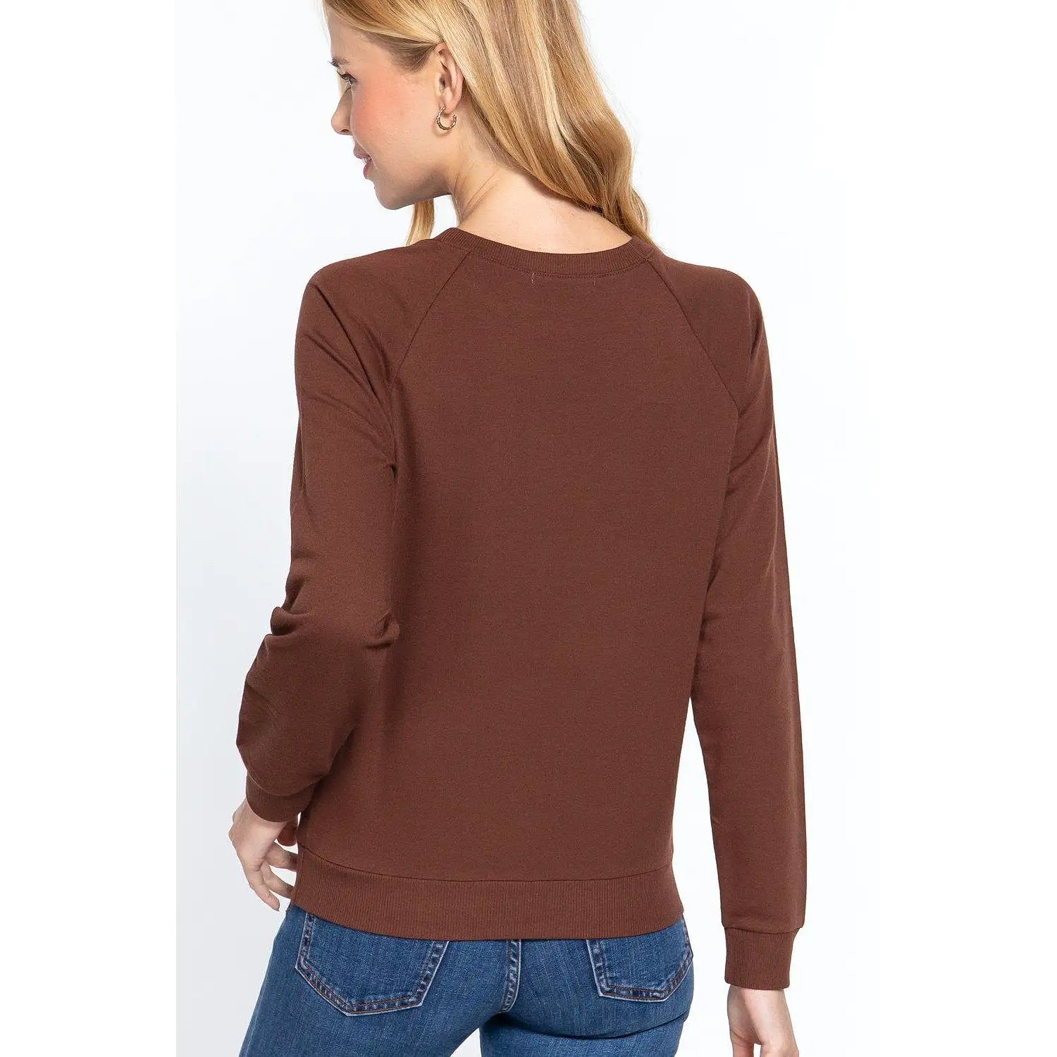 Sequins French Terry Pullover Top