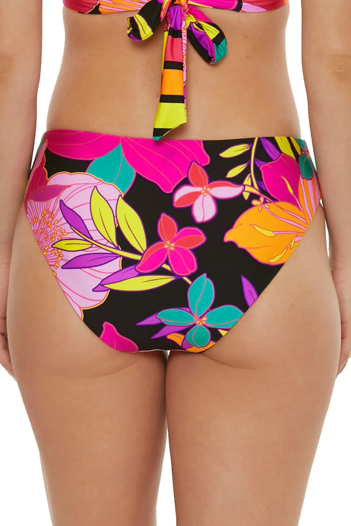 Solar Floral Reversible Hipster Bikini Bottom