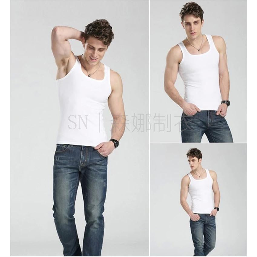 Square collar Korean version slim vest