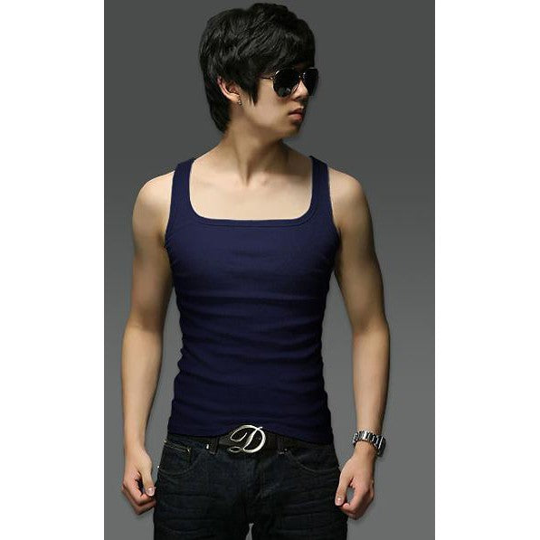 Square collar Korean version slim vest