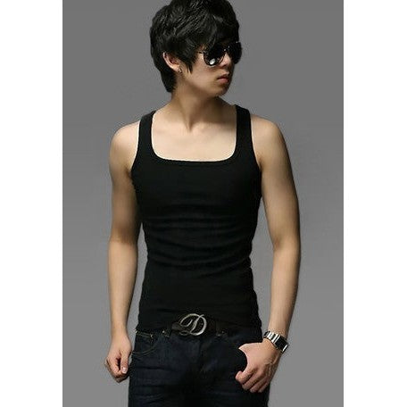 Square collar Korean version slim vest