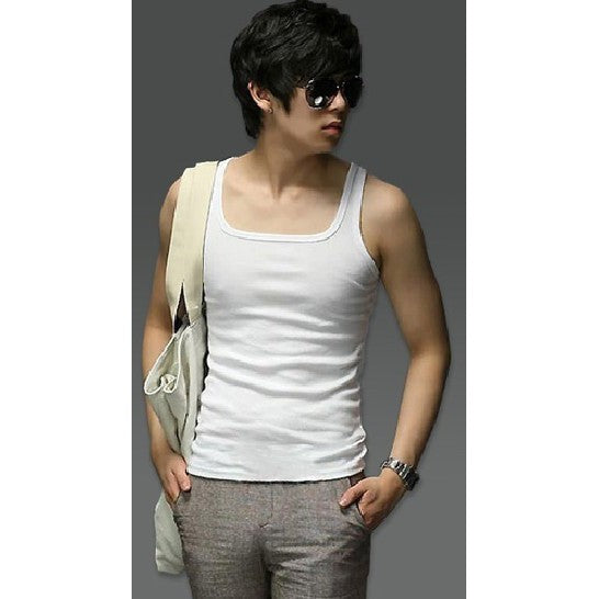 Square collar Korean version slim vest