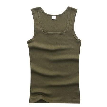 Square collar Korean version slim vest