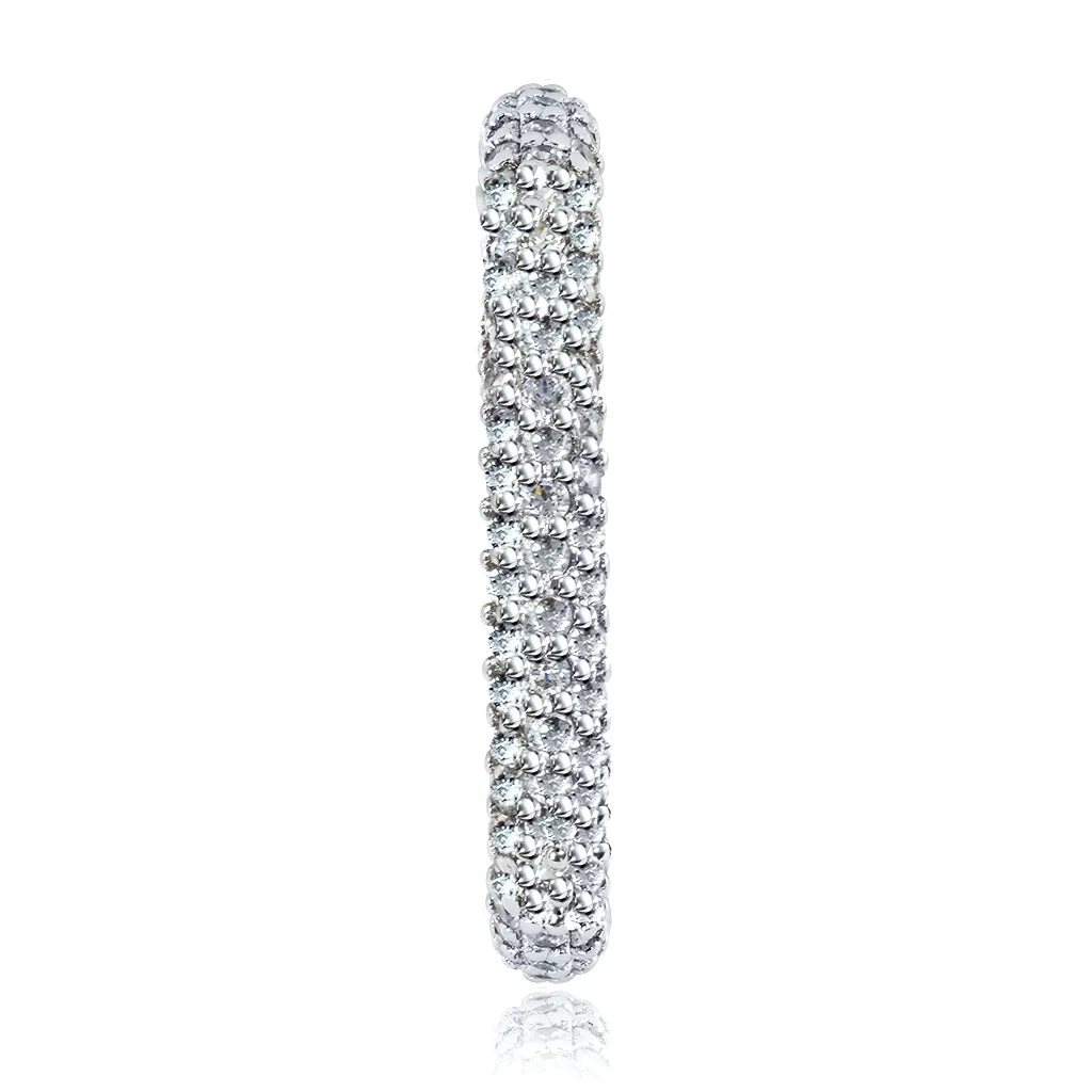 Stardust Diamond Crescent Wedding Band