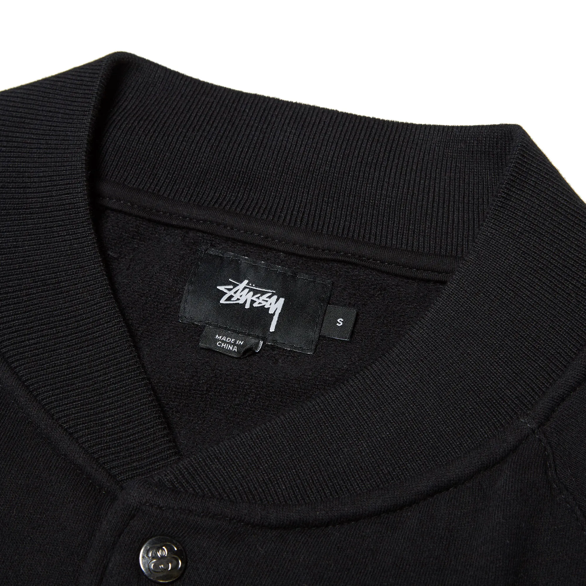 Stussy French Terry Varsity JacketBlack