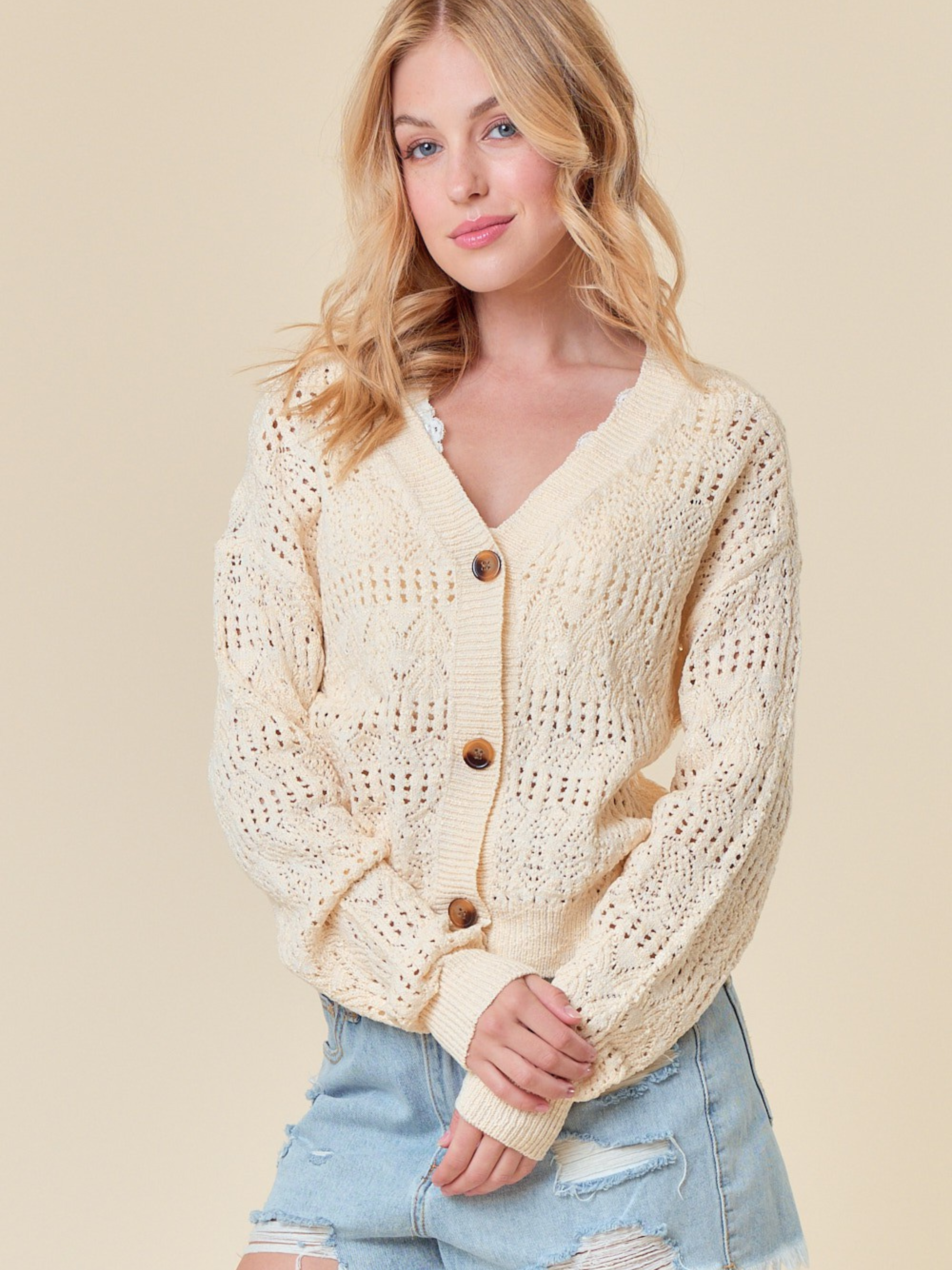 Sweet Admirer Crop Cardigan