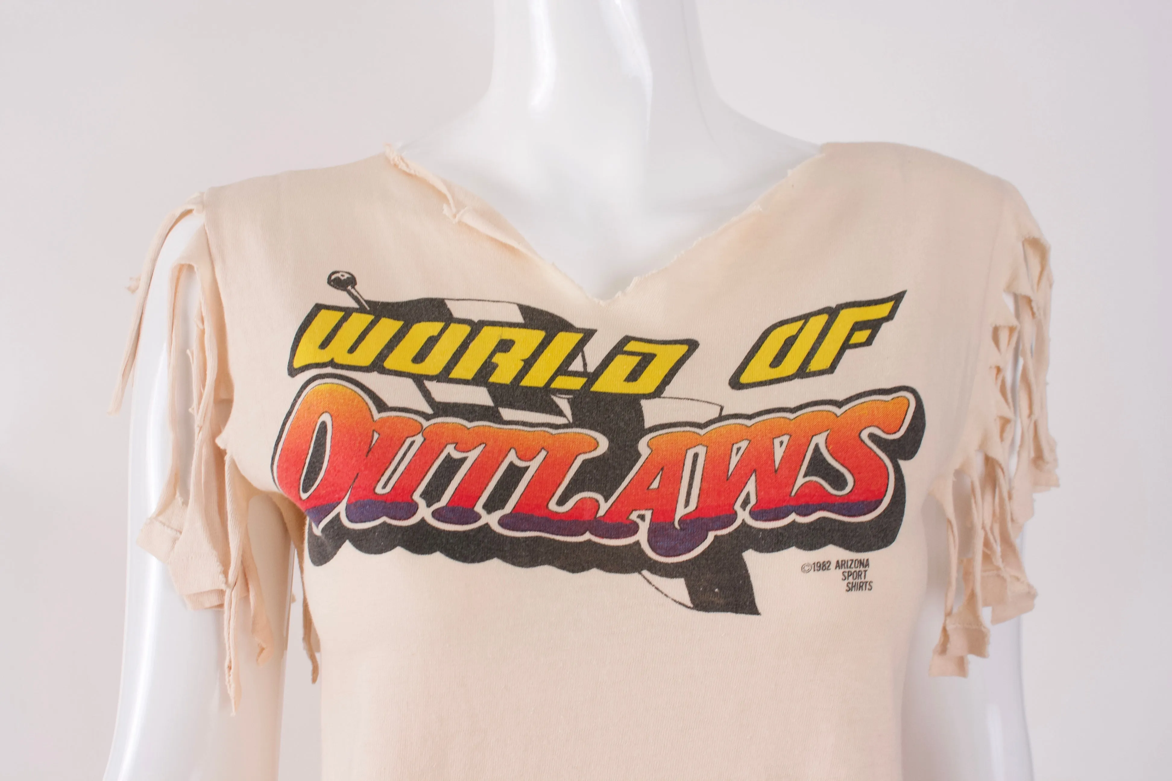 Vintage 1982 World Of Outlaws Racing T-Shirt