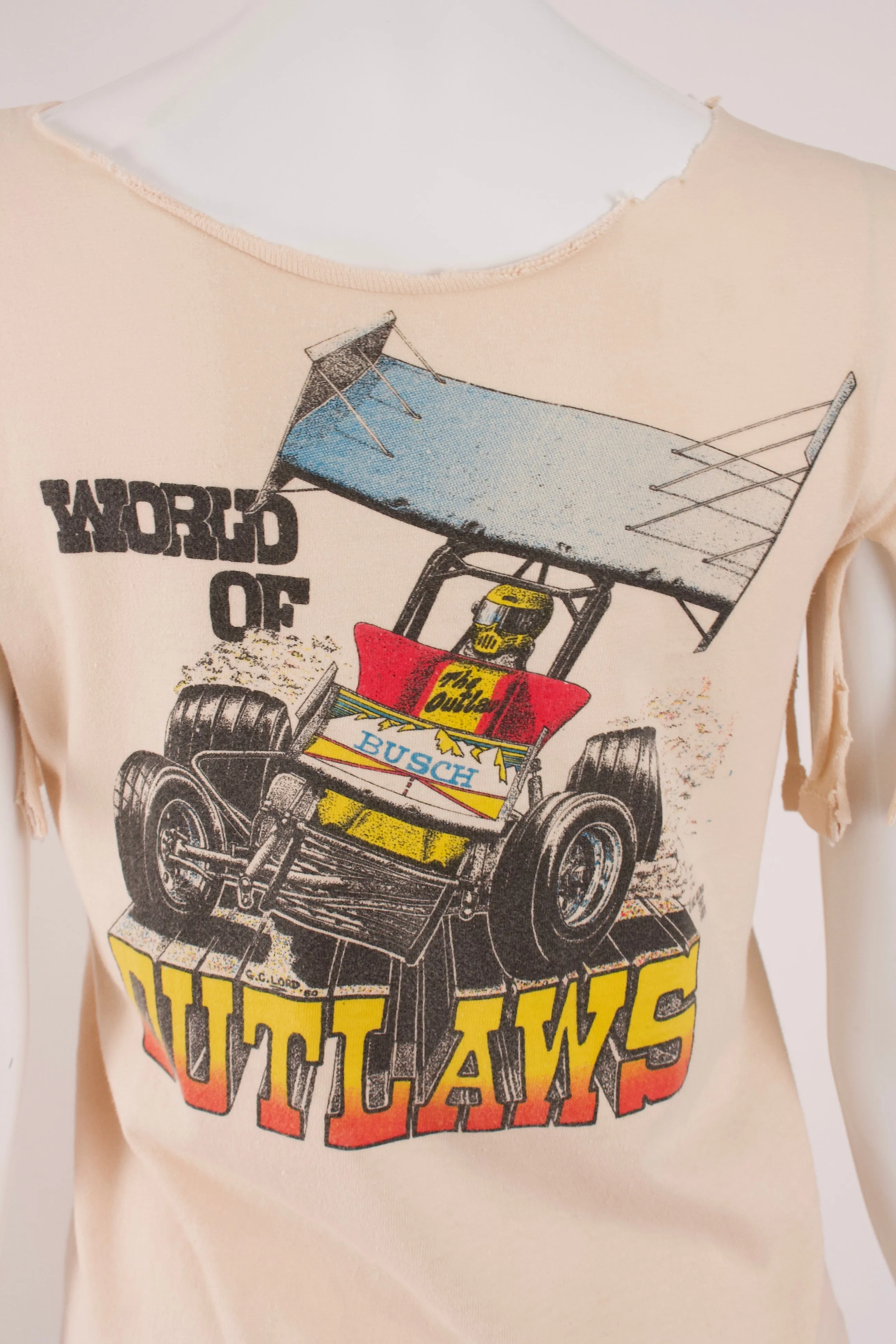 Vintage 1982 World Of Outlaws Racing T-Shirt