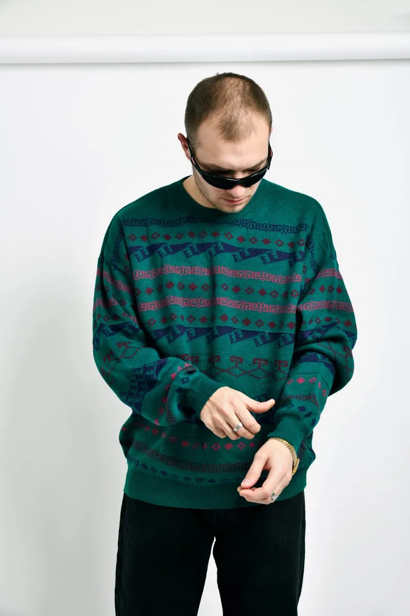 Vintage 80s sweater green