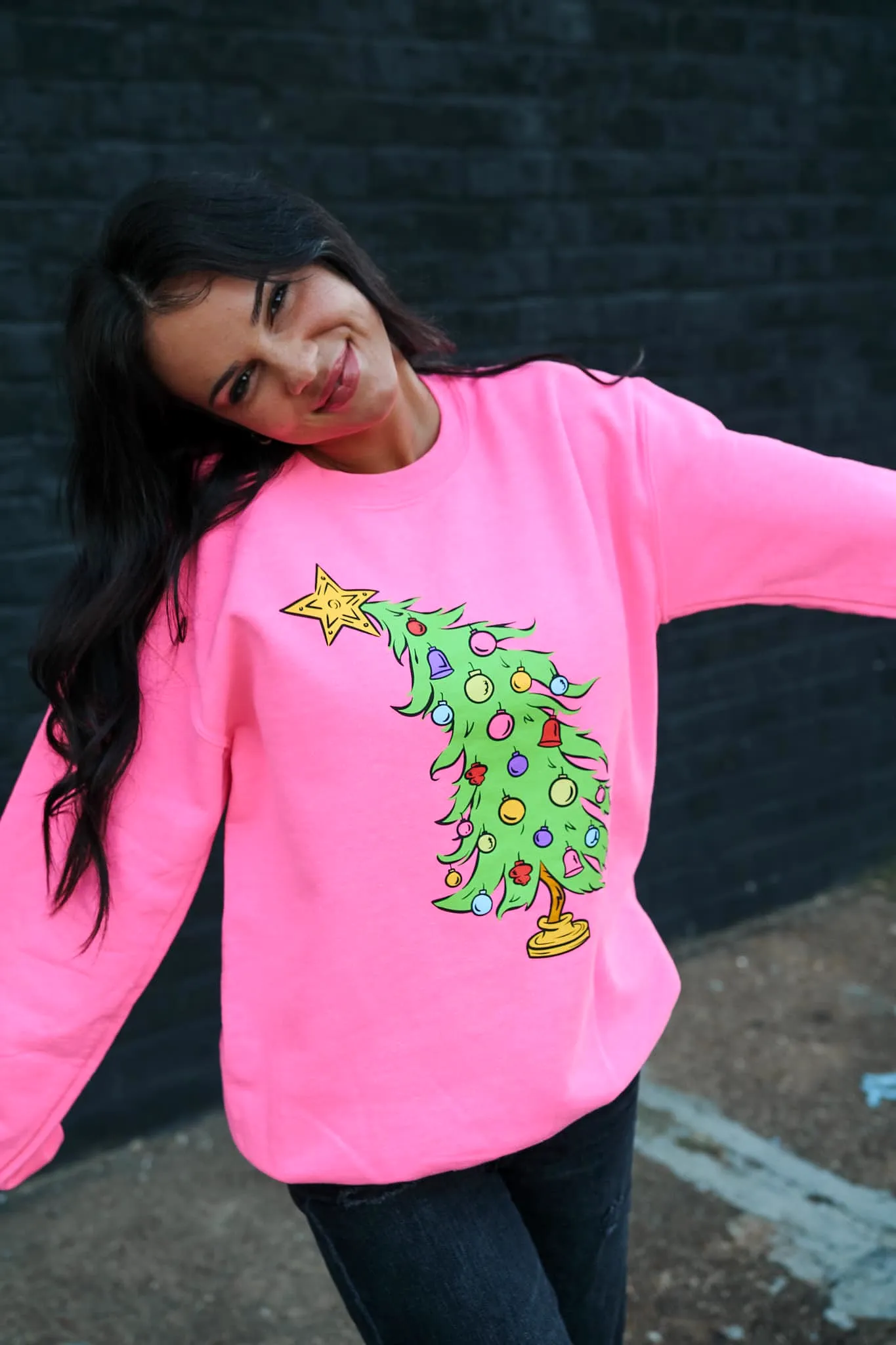 Who Christmas Tree Pullover Sweatshirt