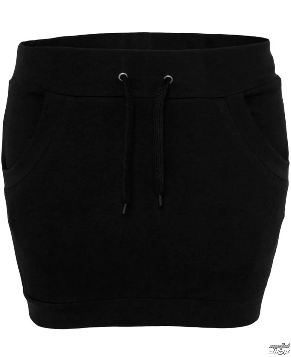 women's skirt URBAN CLASSICS - French terry - TB466-black  -  Metal-shop