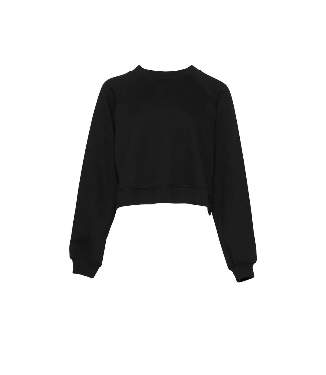 Womens/ladies fleece black Bella + Canvas