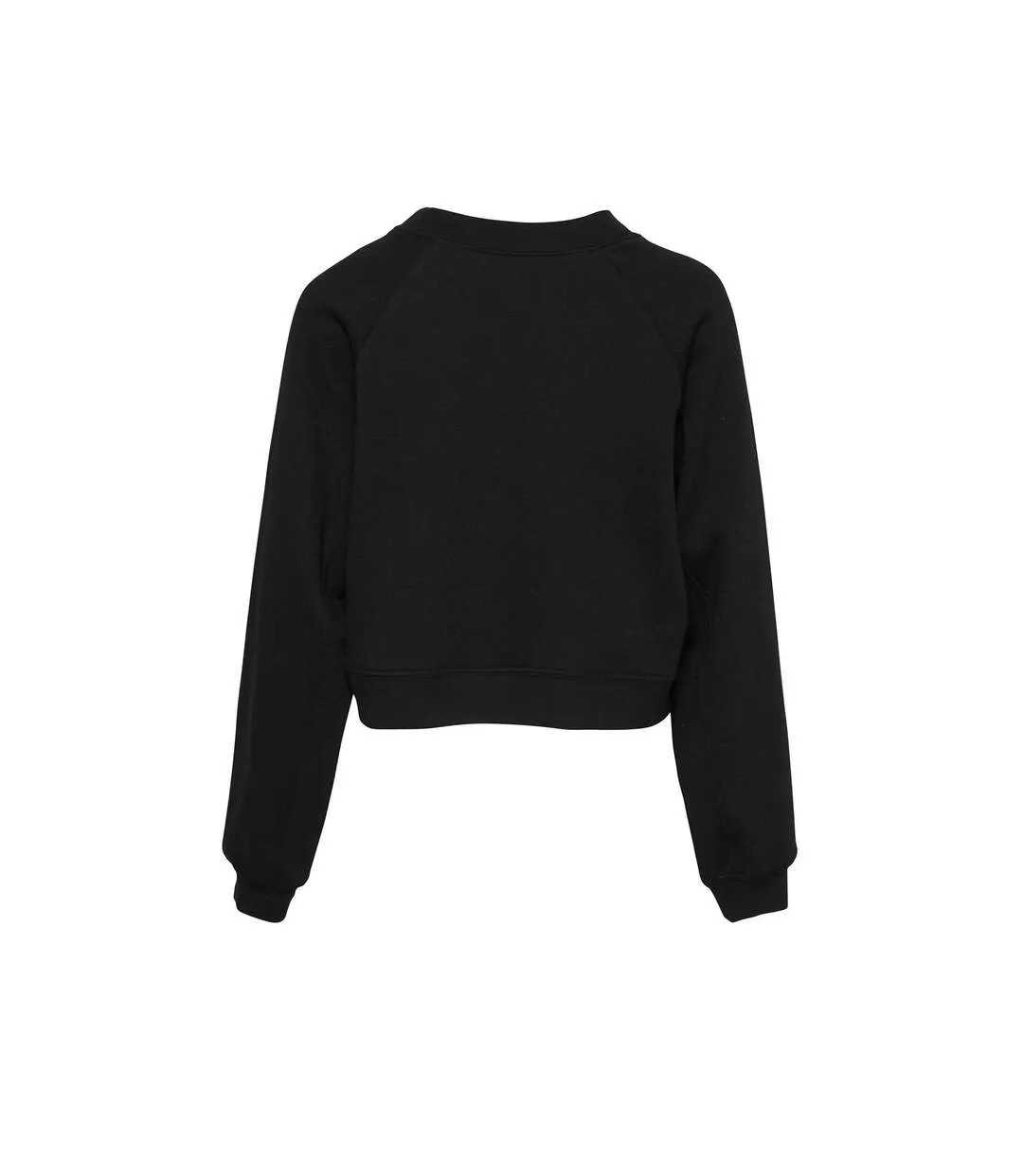 Womens/ladies fleece black Bella + Canvas