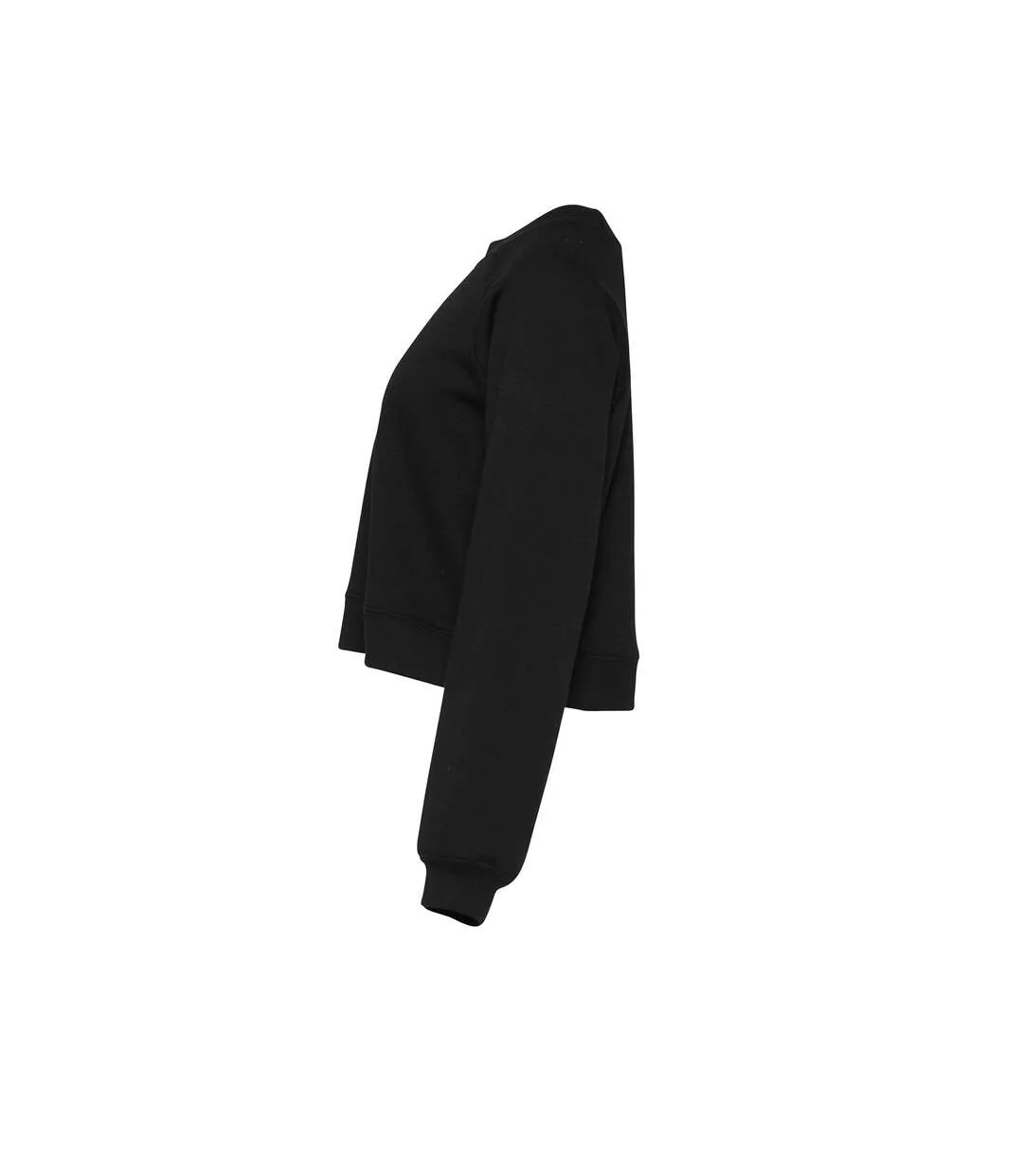 Womens/ladies fleece black Bella + Canvas