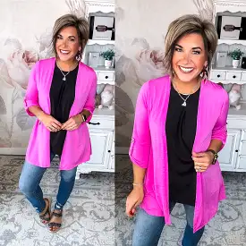 Won't Tell Cardigan - Magenta