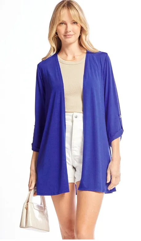 Won't Tell Cardigan - Royal Blue