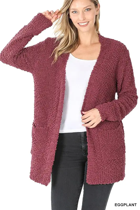 Zenana Popcorn Cardigan