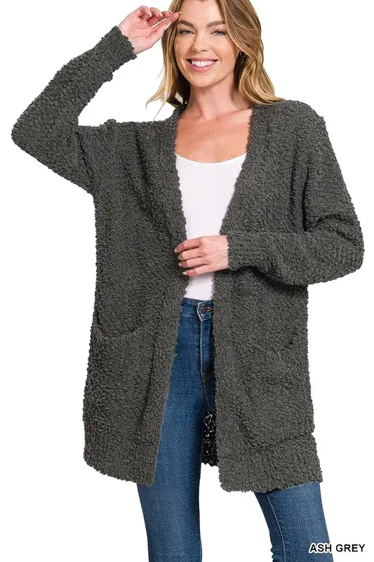 Zenana Popcorn Cardigan